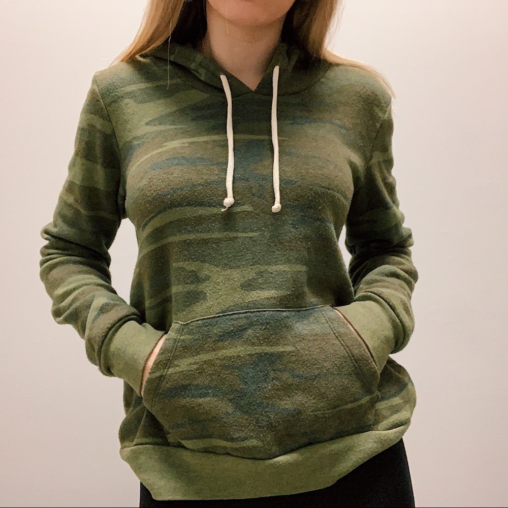 PACSUN Alternative Apparel Camouflage Hoodie